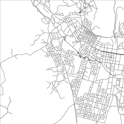 ROAD MAP OF DEK’EMHARE, ERITREA BY MAPBAKES