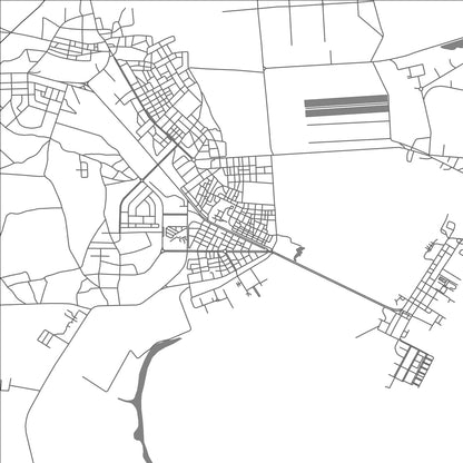 ROAD MAP OF MASSAWA, ERITREA BY MAPBAKES