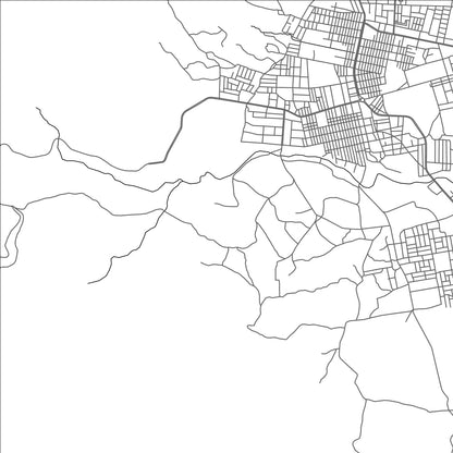 ROAD MAP OF ADIGRAT, ETHIOPIA BY MAPBAKES