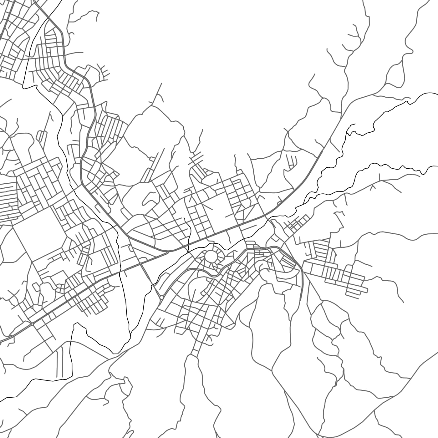 ROAD MAP OF ADWA, ETHIOPIA BY MAPBAKES