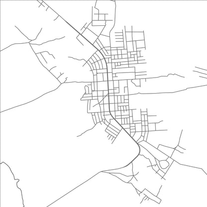 ROAD MAP OF BICHENA, ETHIOPIA BY MAPBAKES