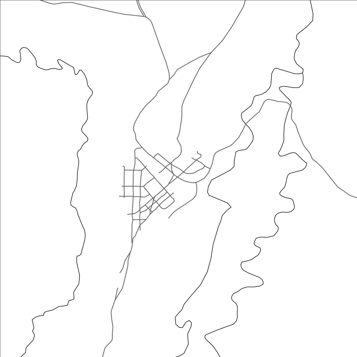 ROAD MAP OF BIKE, ETHIOPIA BY MAPBAKES