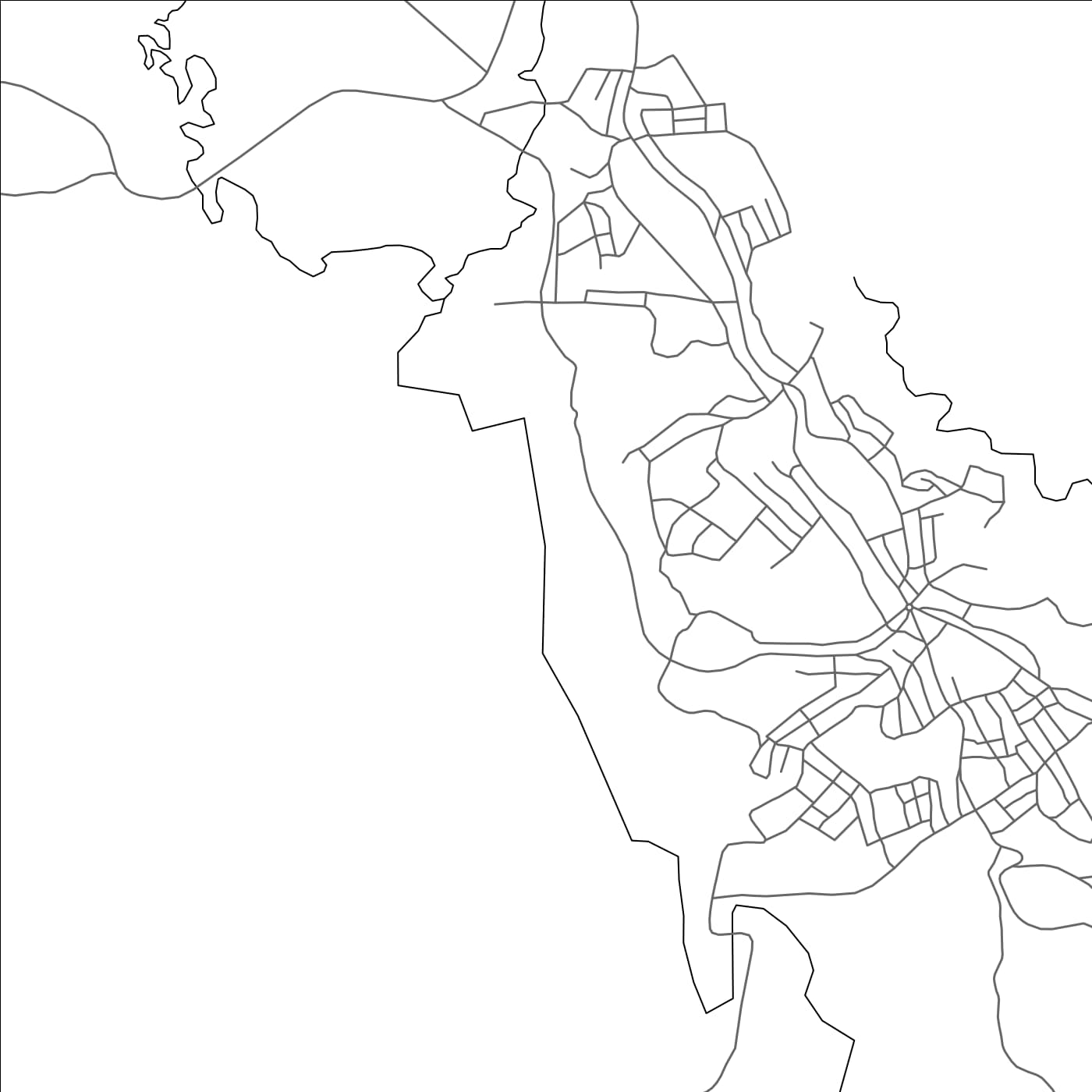 ROAD MAP OF BONGA, ETHIOPIA BY MAPBAKES