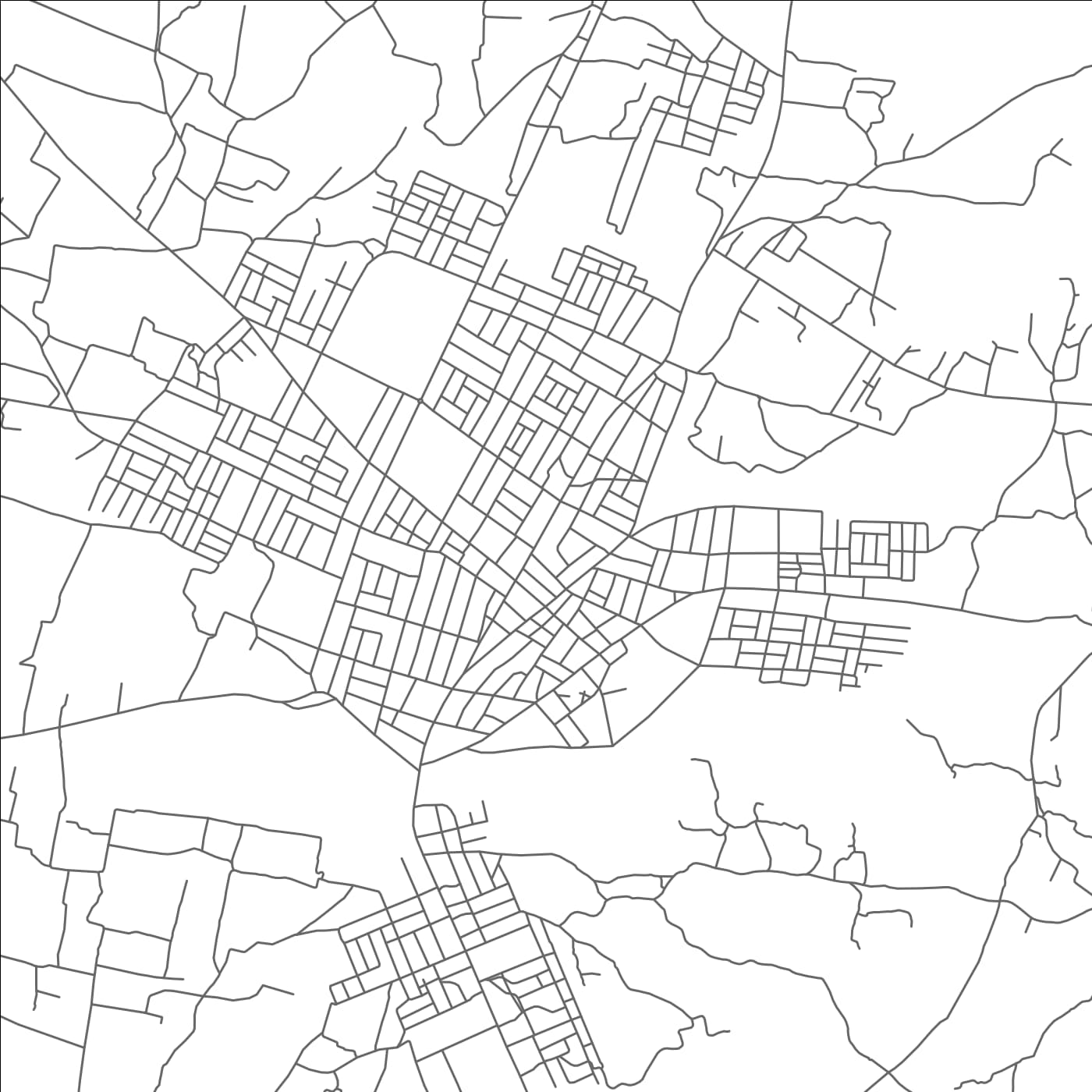 ROAD MAP OF BUTAJIRA, ETHIOPIA BY MAPBAKES