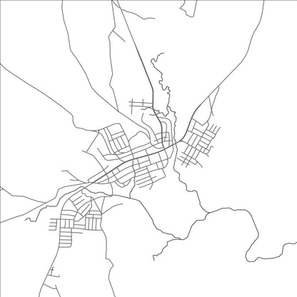 ROAD MAP OF DABAT, ETHIOPIA BY MAPBAKES