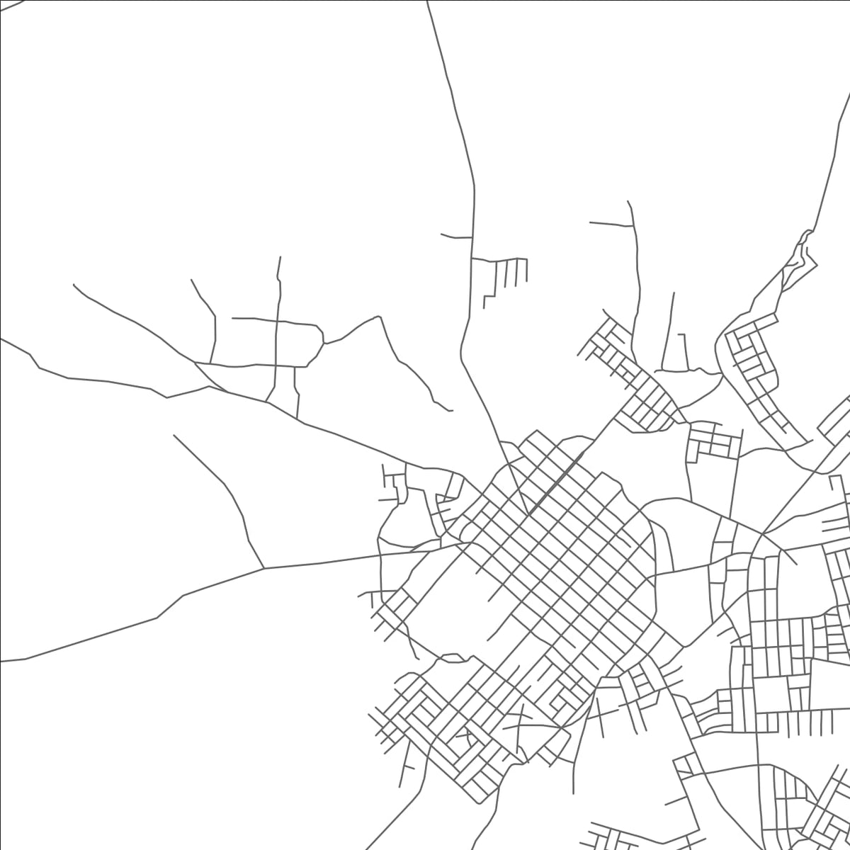 ROAD MAP OF DANGILA, ETHIOPIA BY MAPBAKES