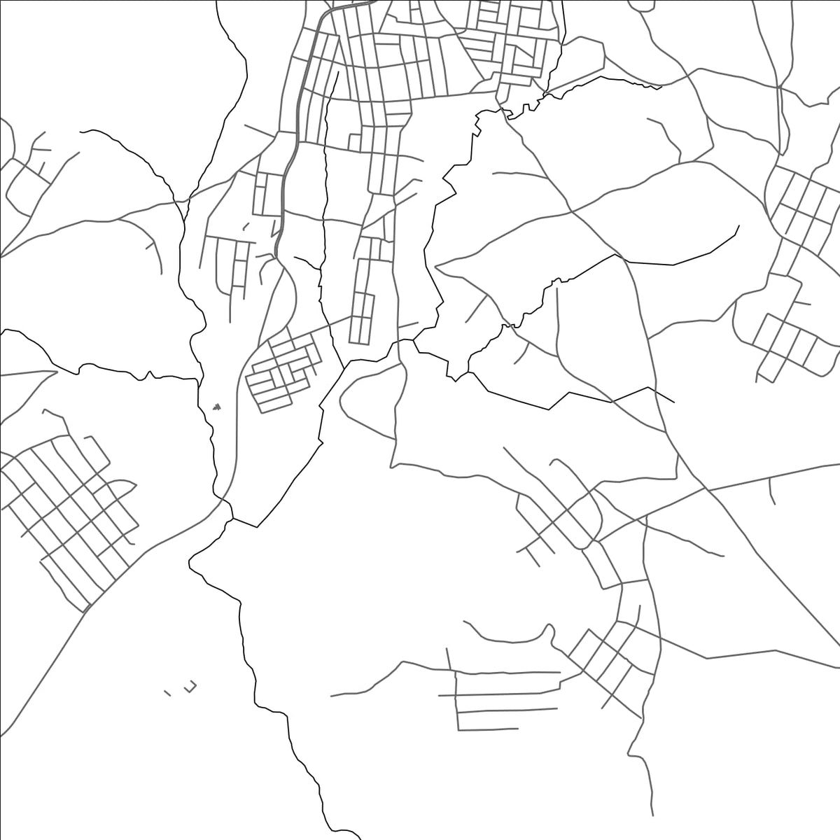 ROAD MAP OF DEBARK', ETHIOPIA BY MAPBAKES