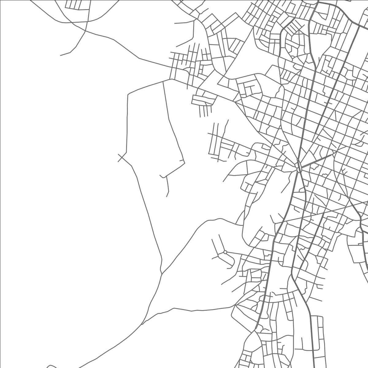 ROAD MAP OF DEBRE MARK'OS, ETHIOPIA BY MAPBAKES