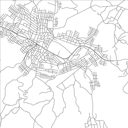 ROAD MAP OF DEBRE TABOR, ETHIOPIA BY MAPBAKES