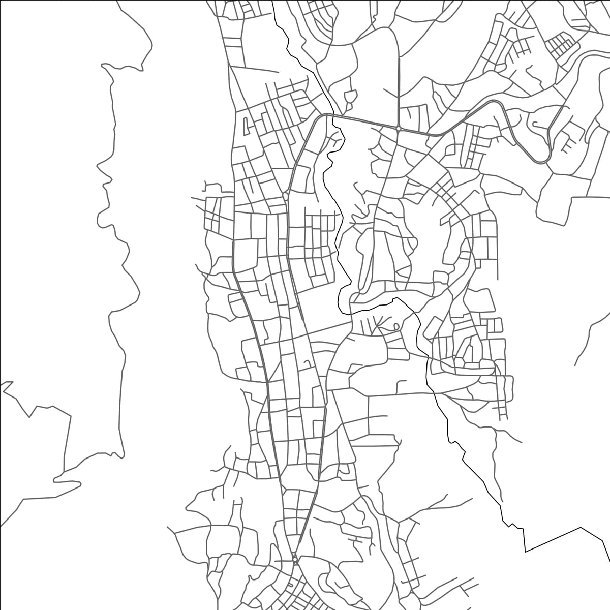 ROAD MAP OF DESE, ETHIOPIA BY MAPBAKES