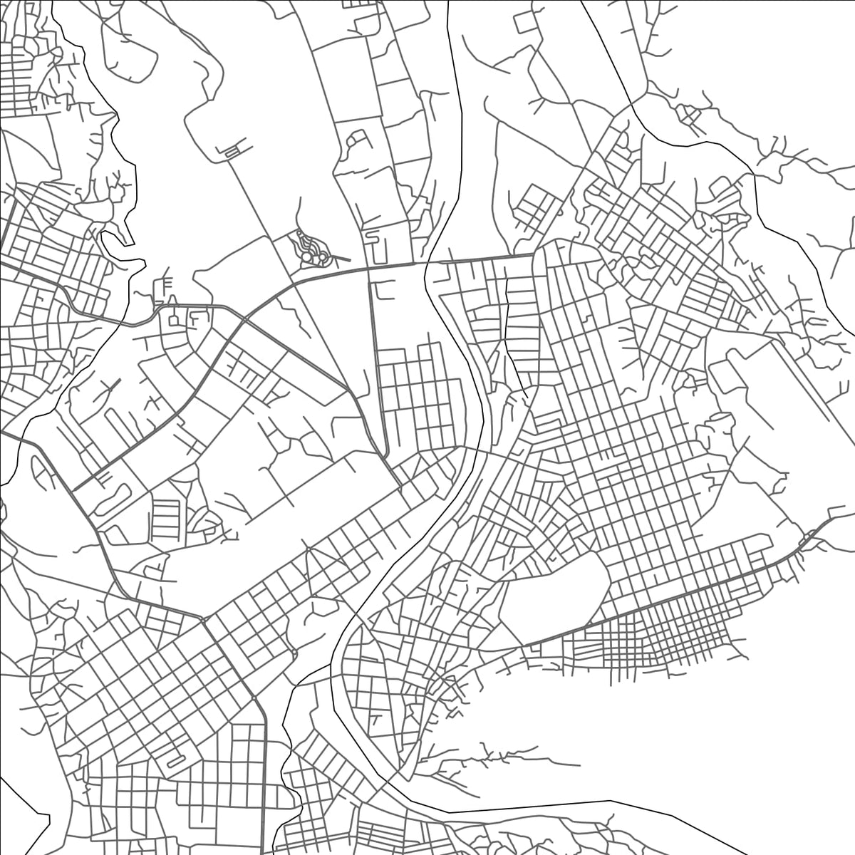 ROAD MAP OF DIRE DAWA, ETHIOPIA BY MAPBAKES