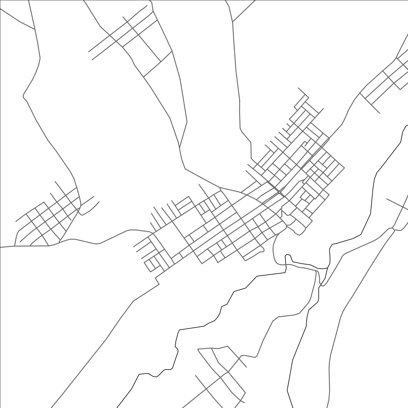 ROAD MAP OF HURUTA, ETHIOPIA BY MAPBAKES