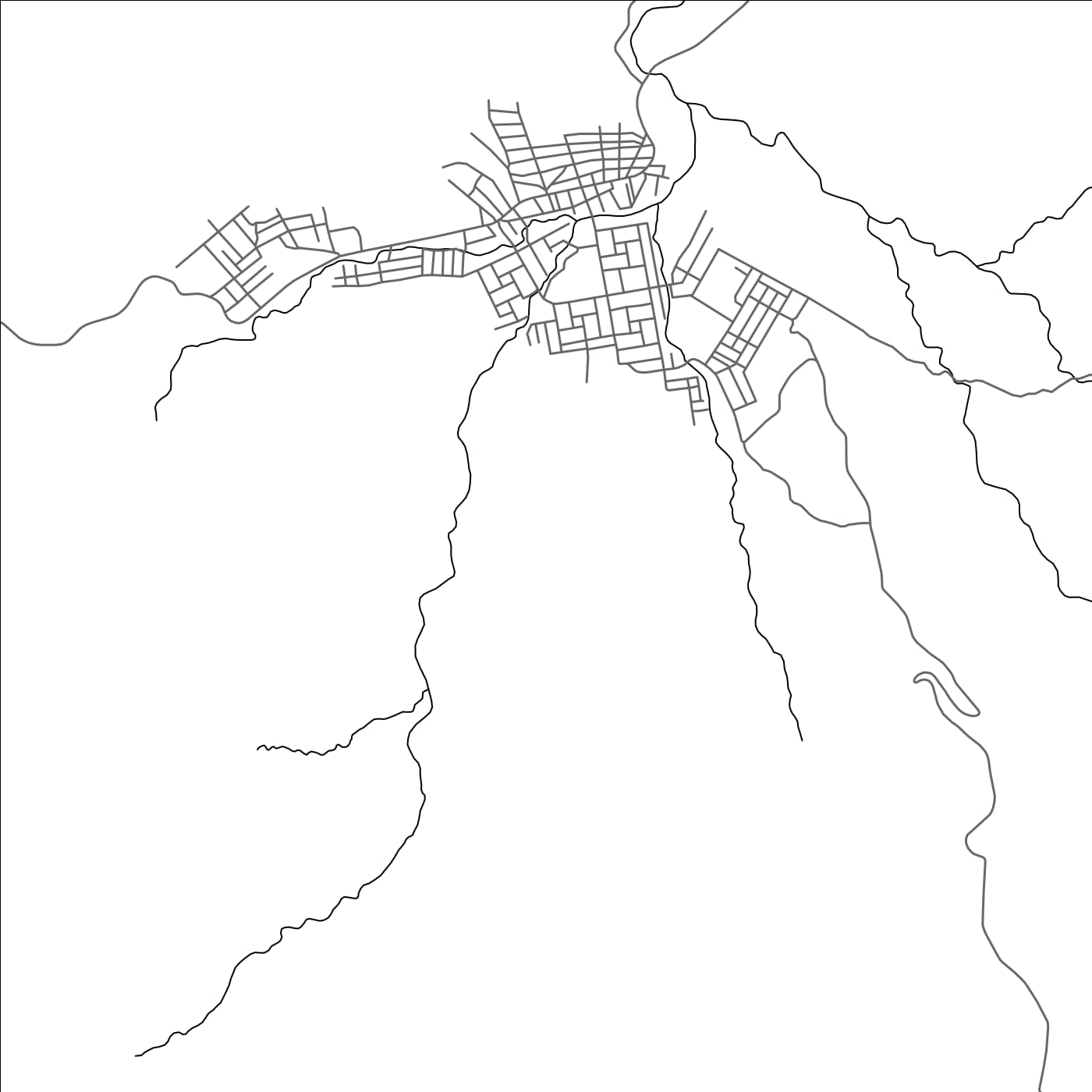 ROAD MAP OF INTICH'O, ETHIOPIA BY MAPBAKES