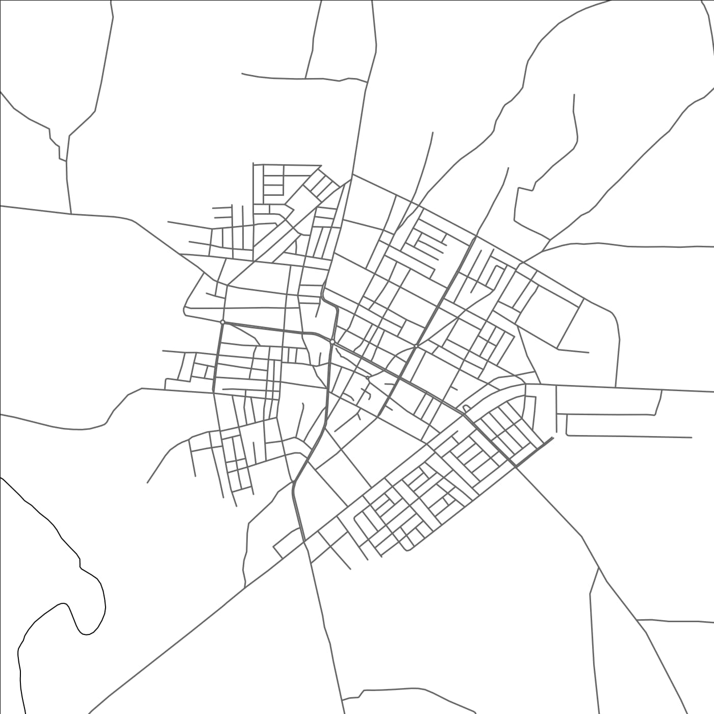 ROAD MAP OF K'OLITO, ETHIOPIA BY MAPBAKES