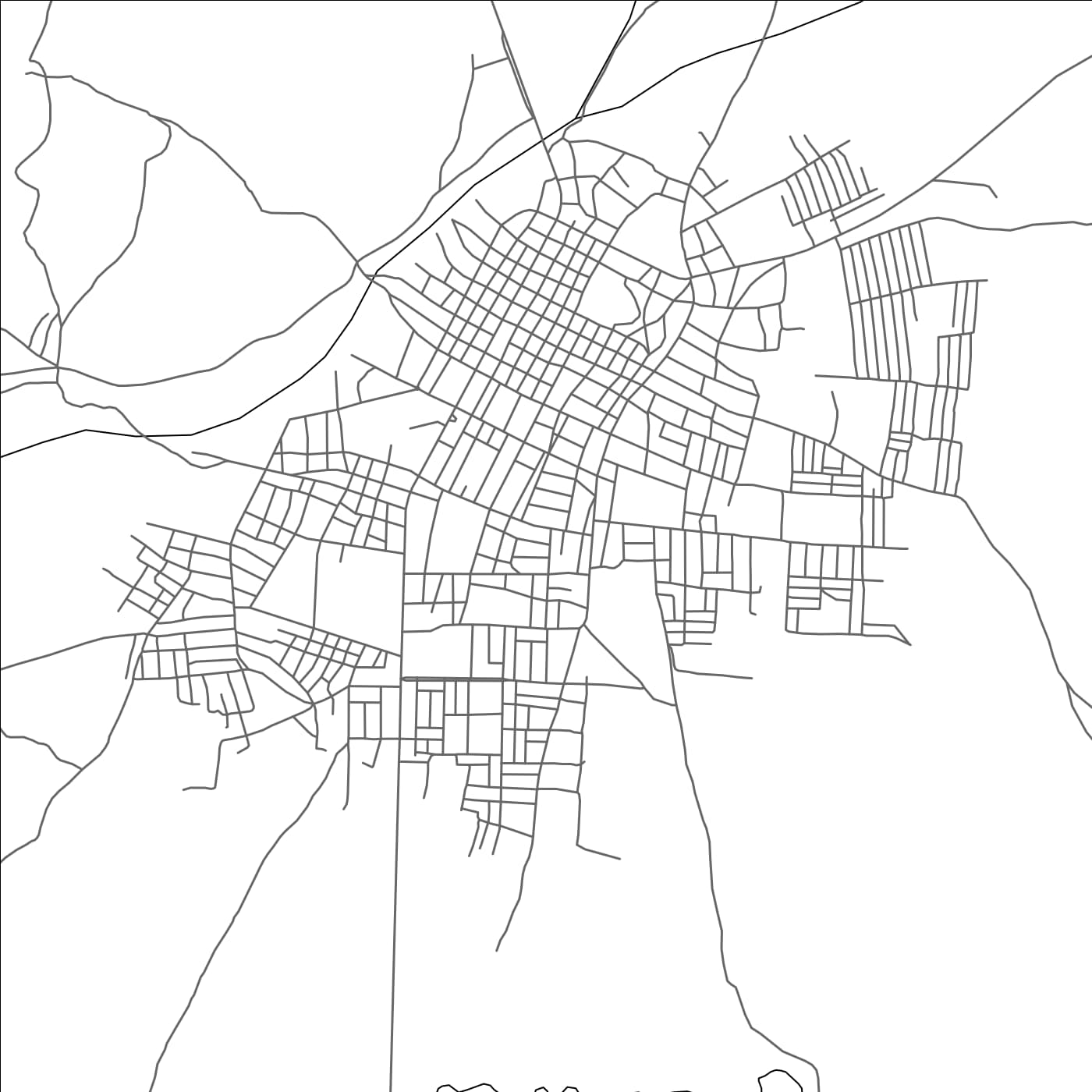 ROAD MAP OF KOBO, ETHIOPIA BY MAPBAKES