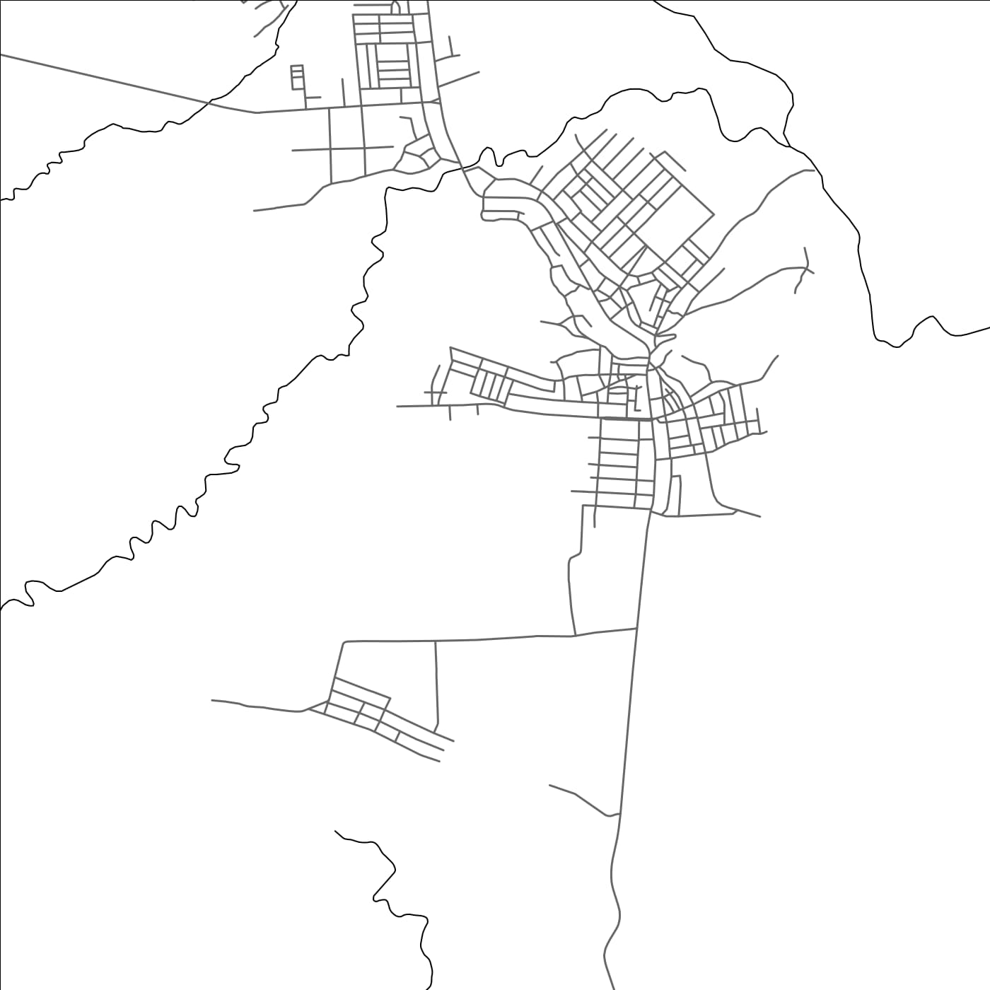 ROAD MAP OF KOREM, ETHIOPIA BY MAPBAKES