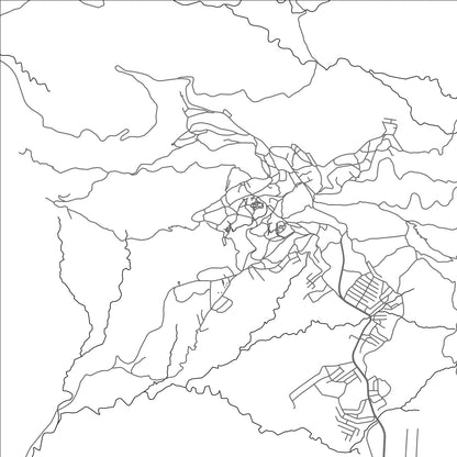 ROAD MAP OF LALIBELA, ETHIOPIA BY MAPBAKES