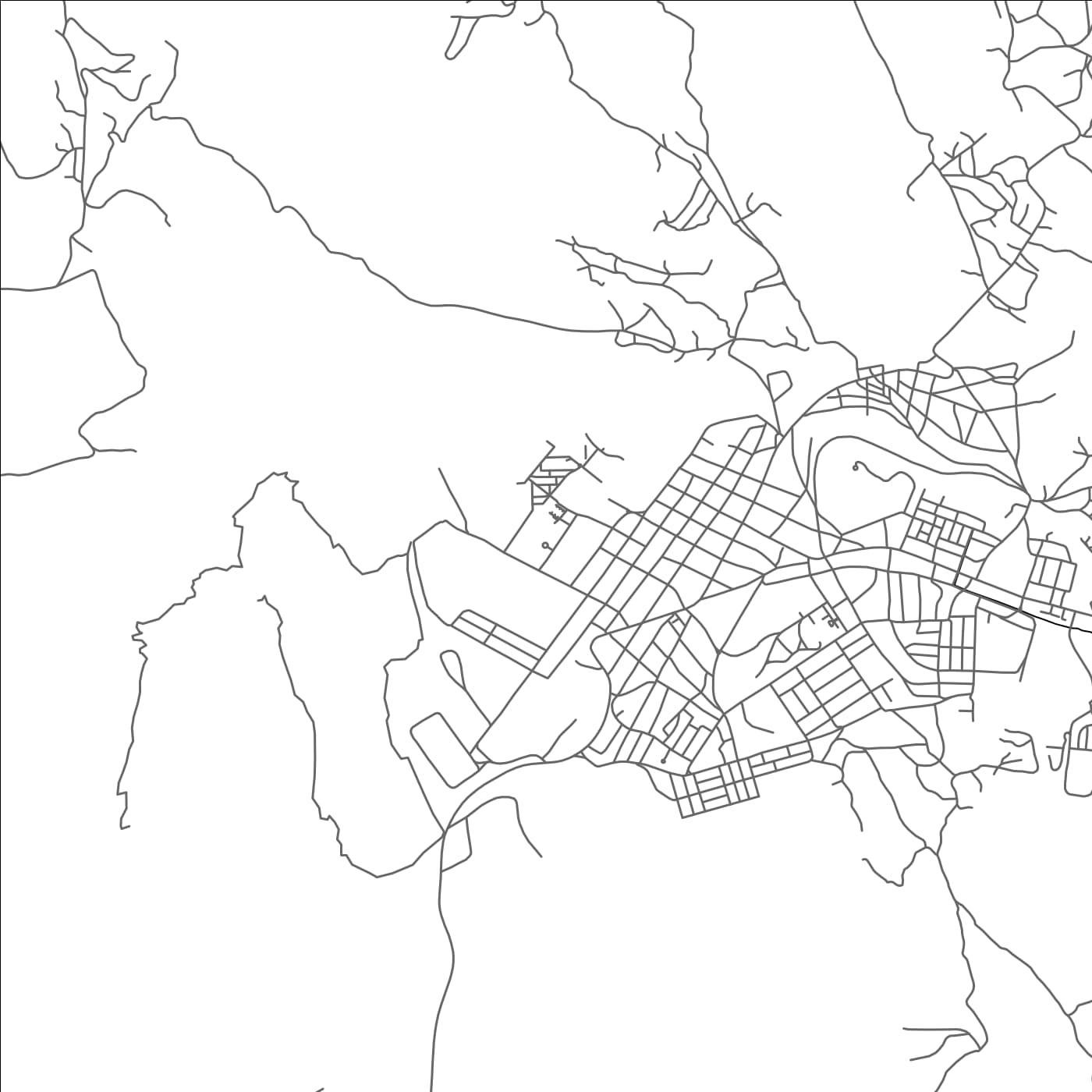 ROAD MAP OF MAYCHEW, ETHIOPIA BY MAPBAKES