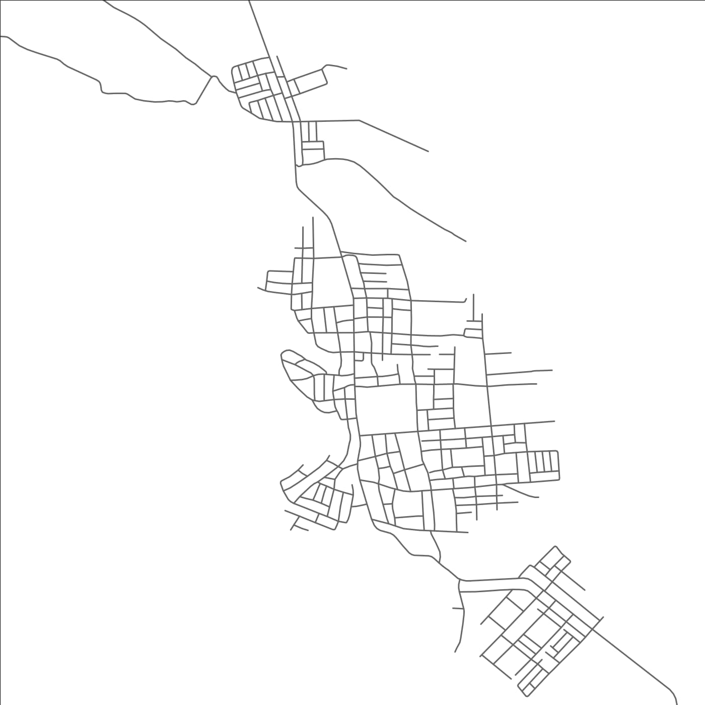 ROAD MAP OF MERSA, ETHIOPIA BY MAPBAKES