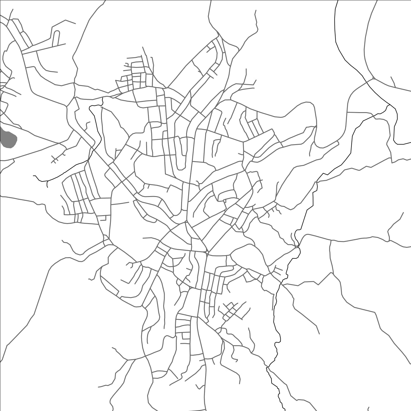 ROAD MAP OF METU, ETHIOPIA BY MAPBAKES