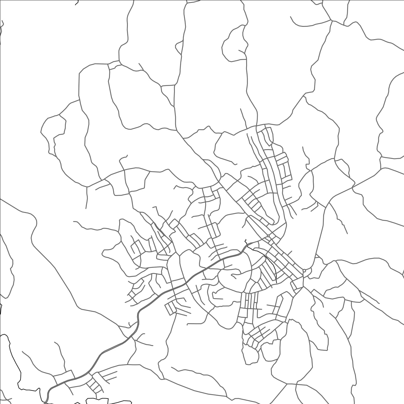 ROAD MAP OF MIZAN TEFERI, ETHIOPIA BY MAPBAKES