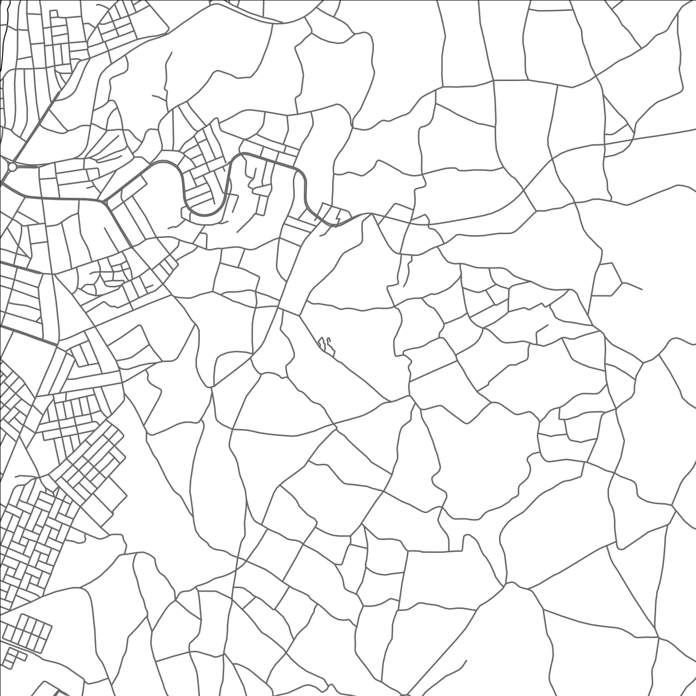 ROAD MAP OF SODO, ETHIOPIA BY MAPBAKES