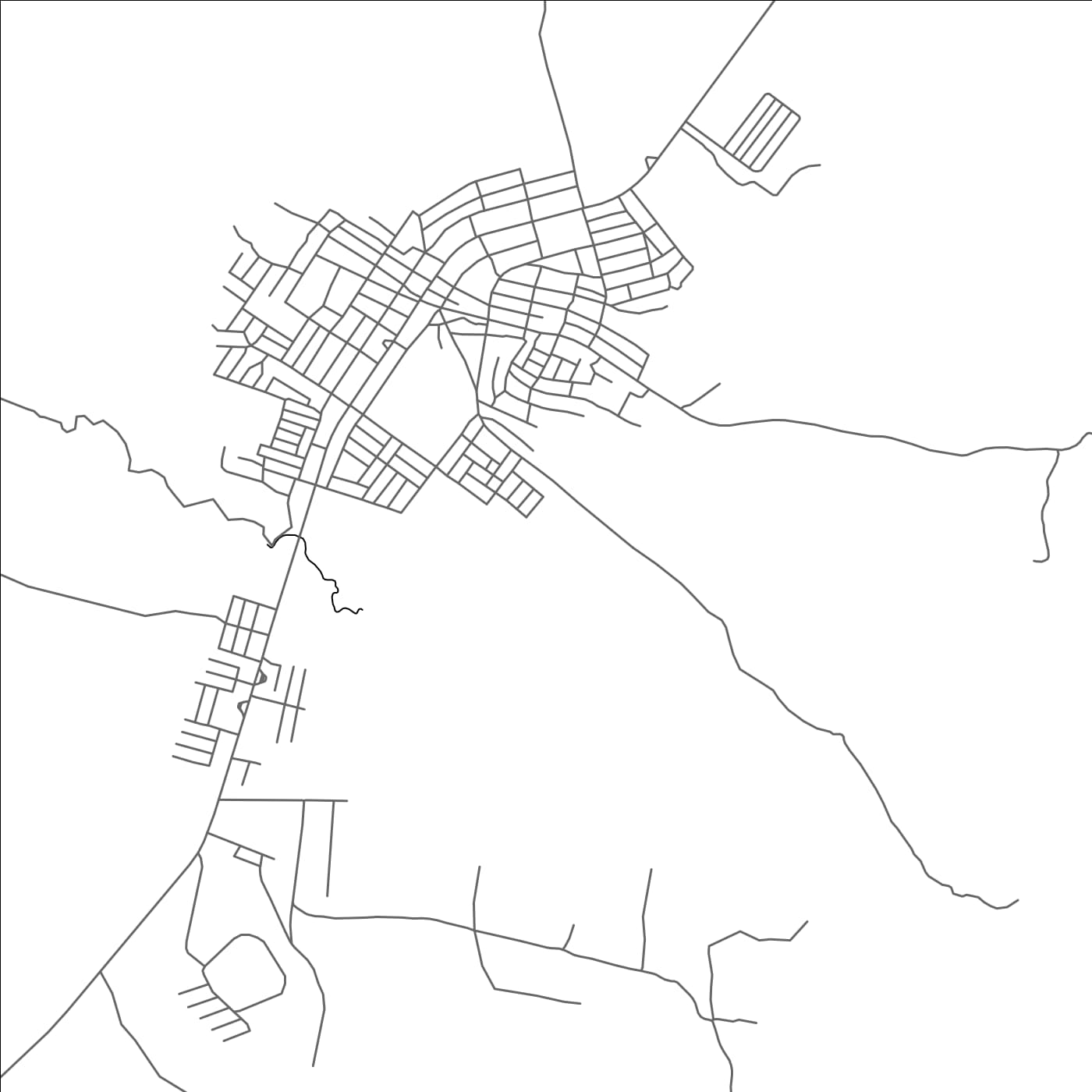 ROAD MAP OF WEROTA, ETHIOPIA BY MAPBAKES