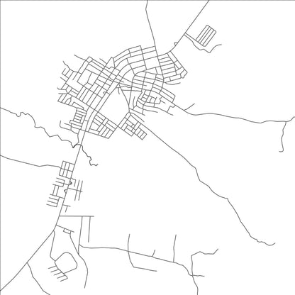 ROAD MAP OF WEROTA, ETHIOPIA BY MAPBAKES