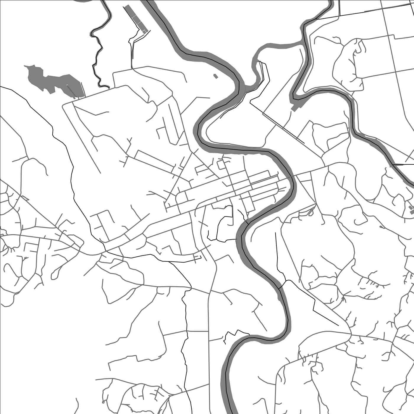 ROAD MAP OF LABASA, FIJI BY MAPBAKES