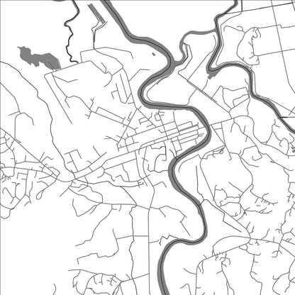 ROAD MAP OF LABASA, FIJI BY MAPBAKES