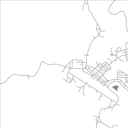 ROAD MAP OF BITAM, GABON BY MAPBAKES