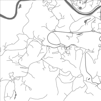 ROAD MAP OF FRANCEVILLE, GABON BY MAPBAKES