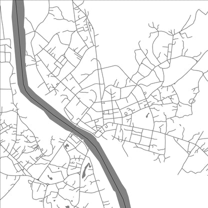 ROAD MAP OF MOUILA, GABON BY MAPBAKES