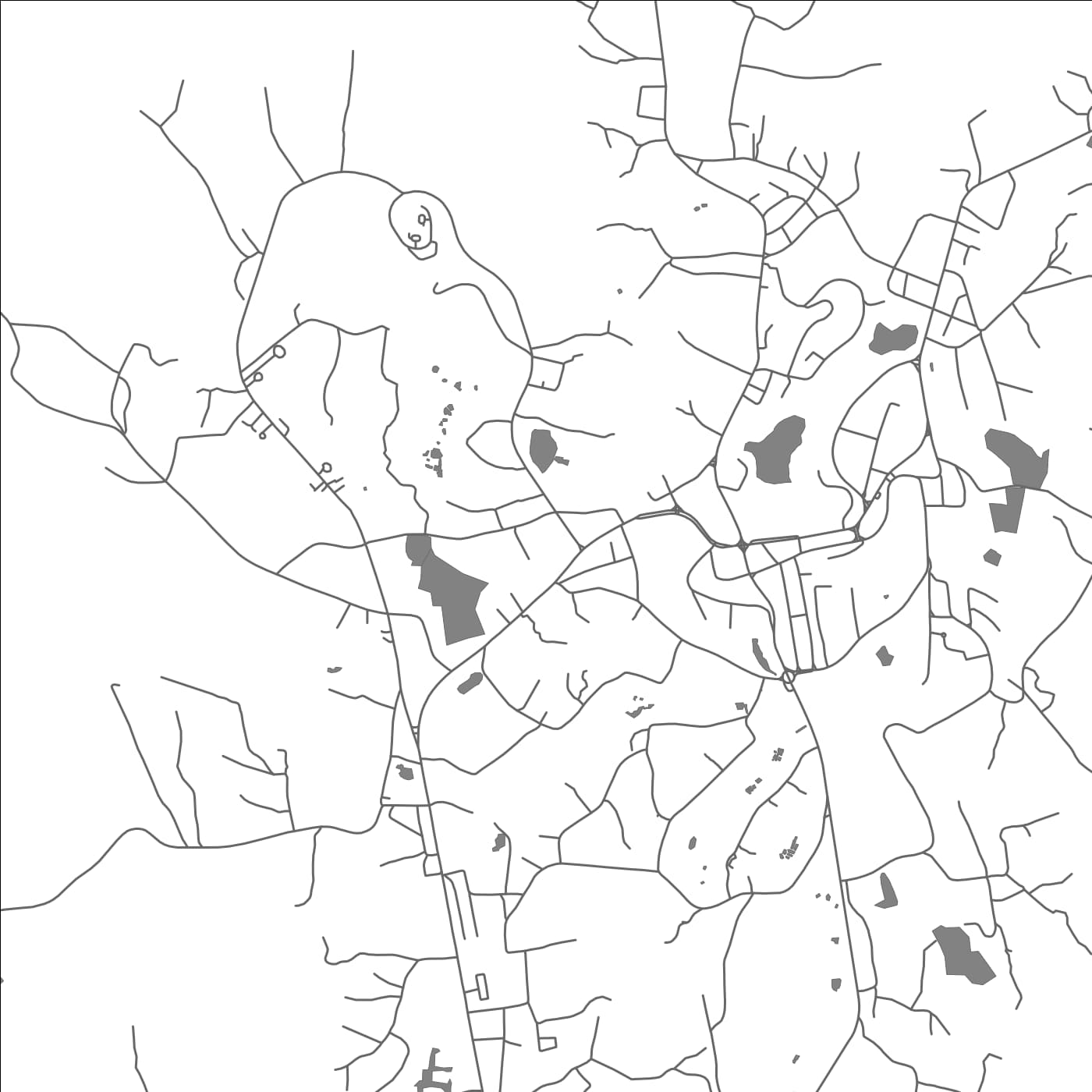 ROAD MAP OF OYEM, GABON BY MAPBAKES