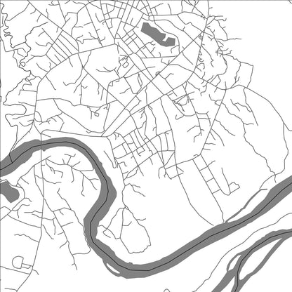 ROAD MAP OF TCHIBANGA, GABON BY MAPBAKES