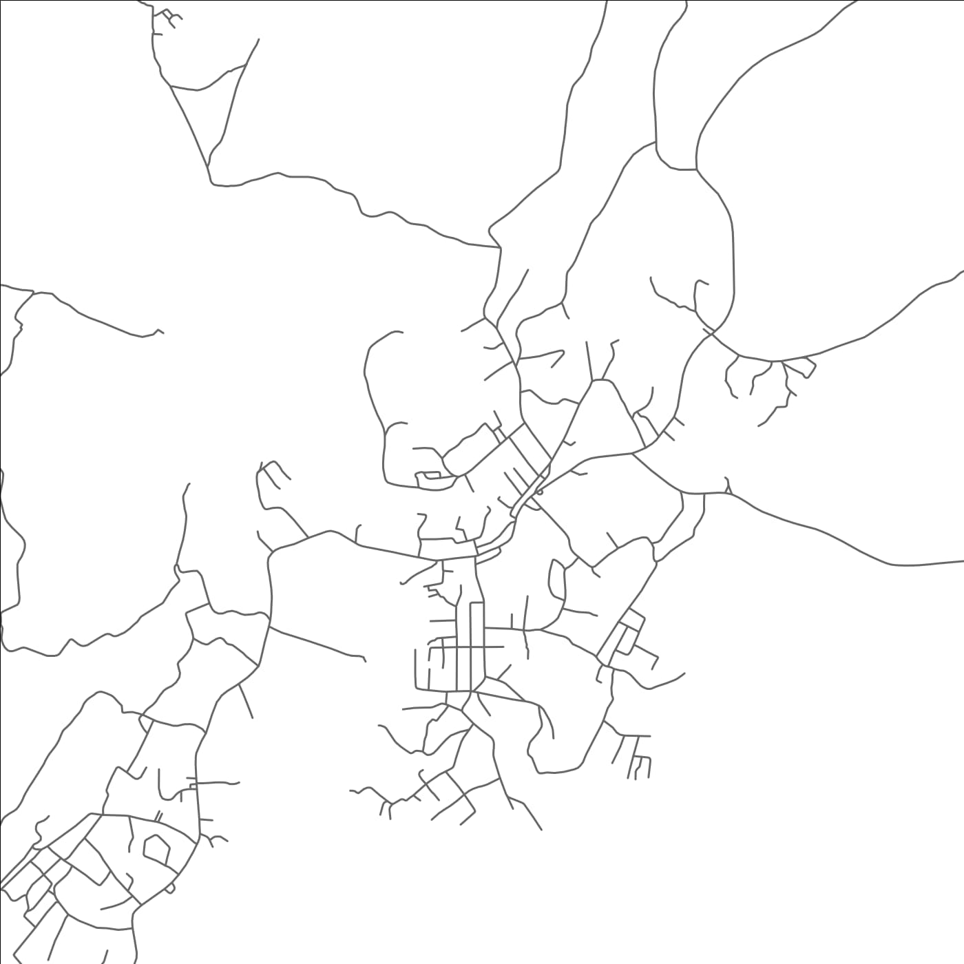 ROAD MAP OF ABOSO, GHANA BY MAPBAKES