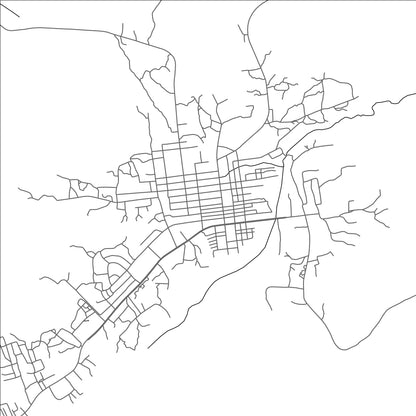 ROAD MAP OF AGOGO, GHANA BY MAPBAKES