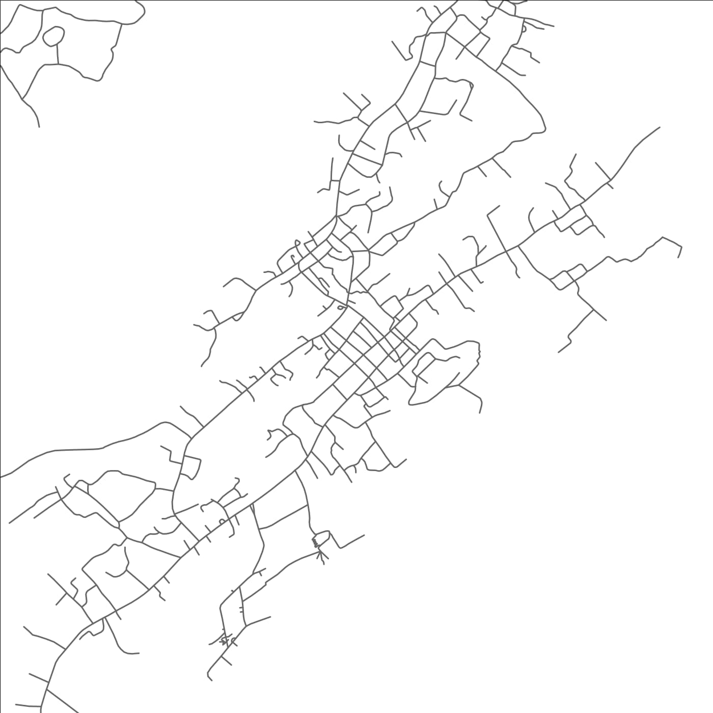 ROAD MAP OF AKROPONG, GHANA BY MAPBAKES