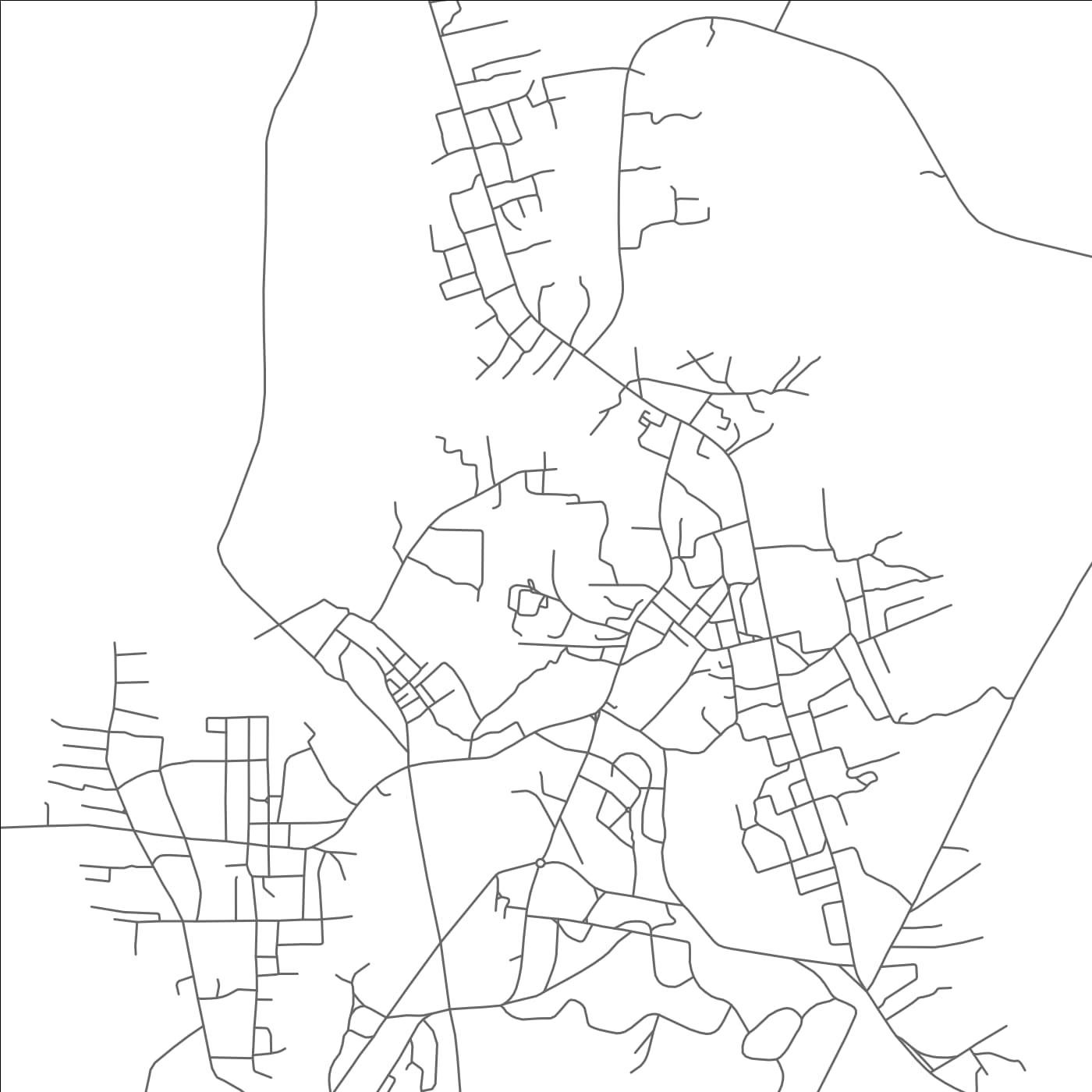 ROAD MAP OF AKWATIA, GHANA BY MAPBAKES