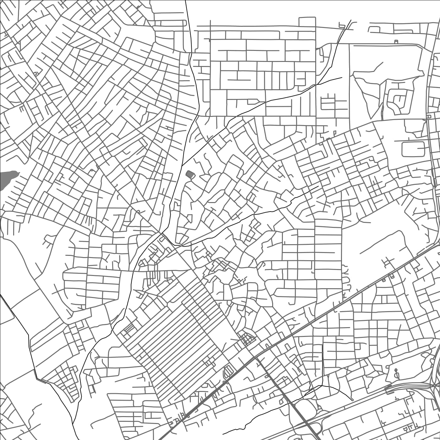 ROAD MAP OF ASHAIMAN, GHANA BY MAPBAKES