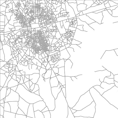 ROAD MAP OF BAWKU, GHANA BY MAPBAKES