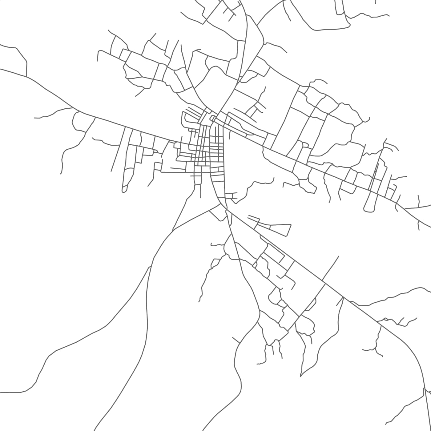 ROAD MAP OF DUAYAW NKWANTA, GHANA BY MAPBAKES