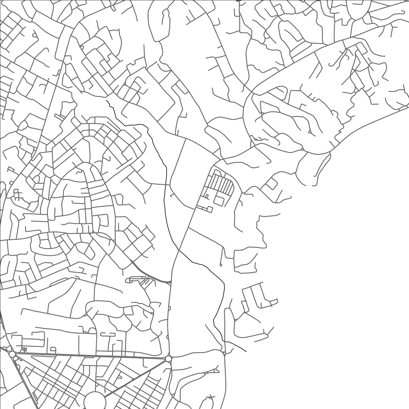 ROAD MAP OF EFFIA KUMA, GHANA BY MAPBAKES