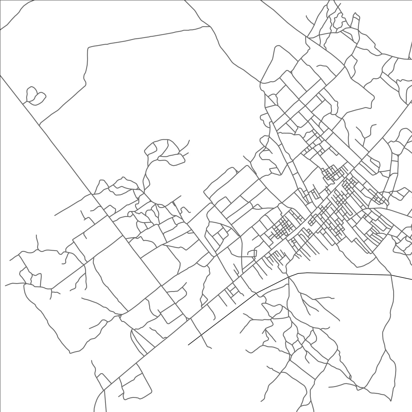 ROAD MAP OF EJURA, GHANA BY MAPBAKES