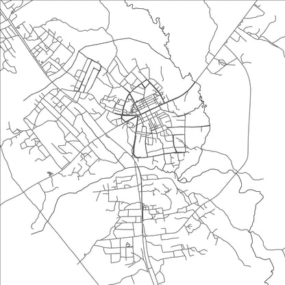 ROAD MAP OF GOASO, GHANA BY MAPBAKES