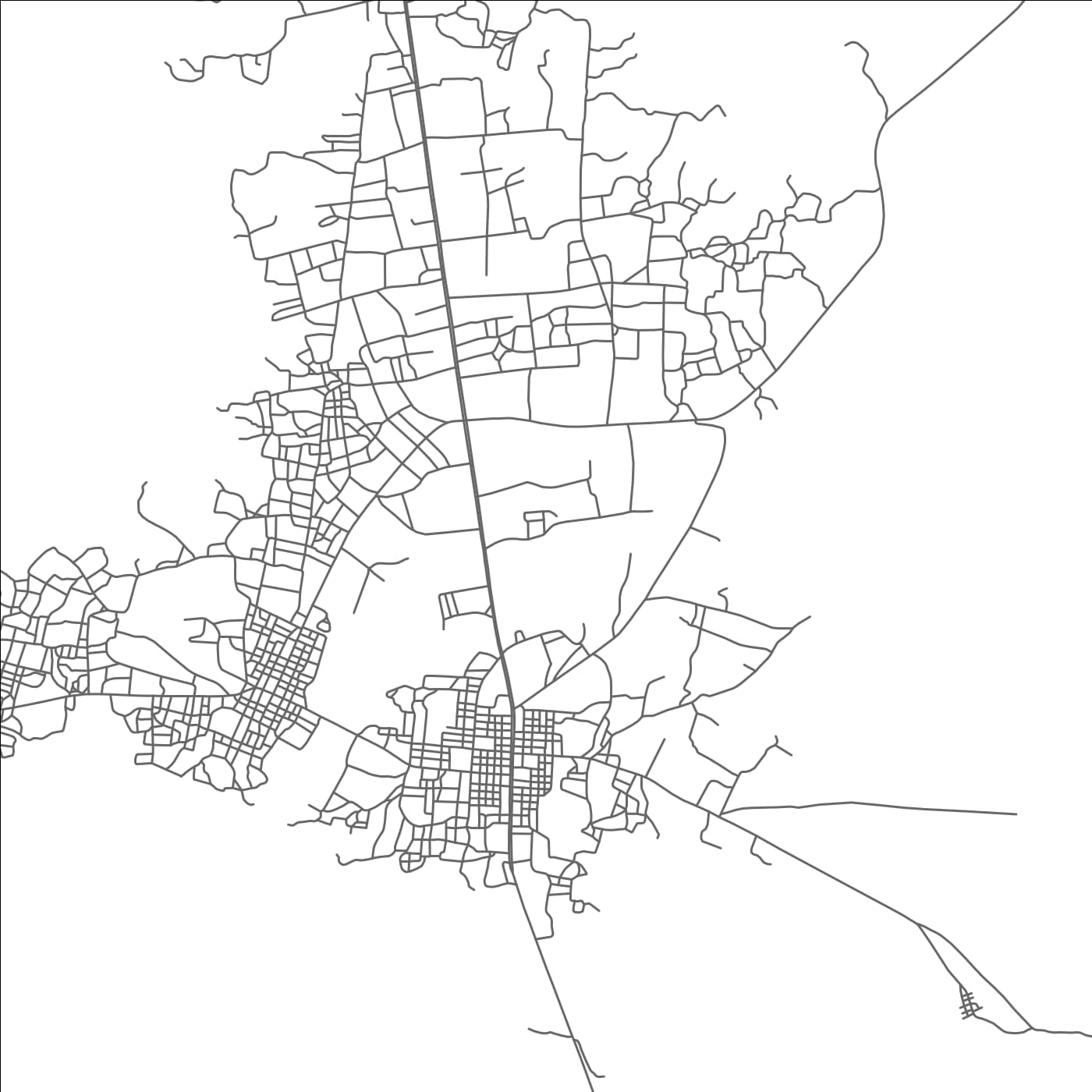 ROAD MAP OF GYAPEKUROM, GHANA BY MAPBAKES