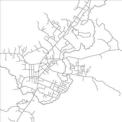 ROAD MAP OF KIBI, GHANA BY MAPBAKES