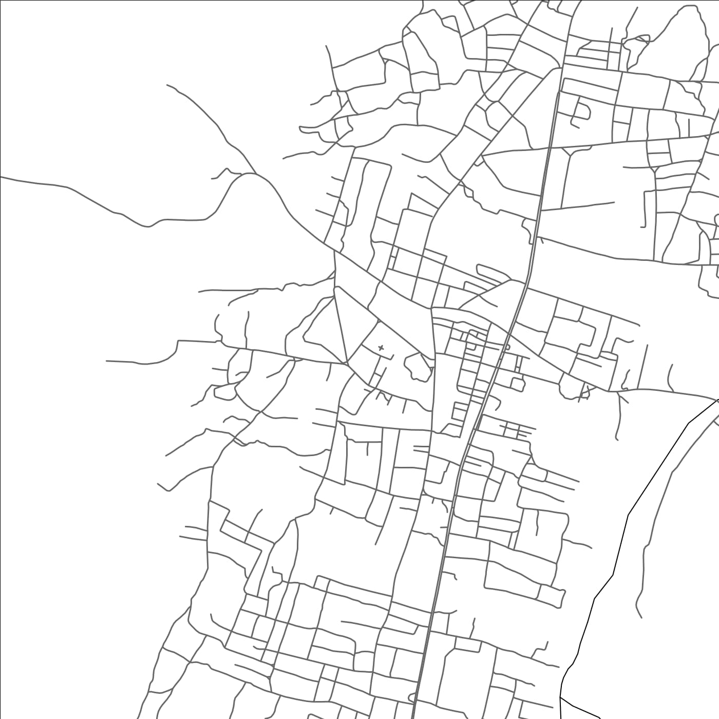 ROAD MAP OF KINTAMPO, GHANA BY MAPBAKES