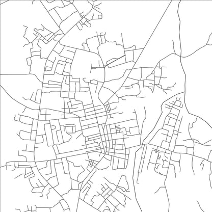 ROAD MAP OF MAMPONG, GHANA BY MAPBAKES