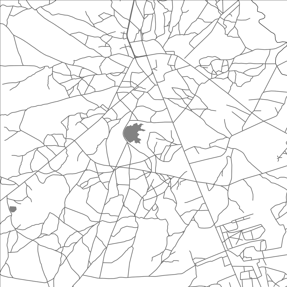 ROAD MAP OF NAVRONGO, GHANA BY MAPBAKES
